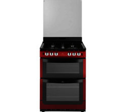 New World NW601GTCL 60cm Gas Cooker - Metallic Red